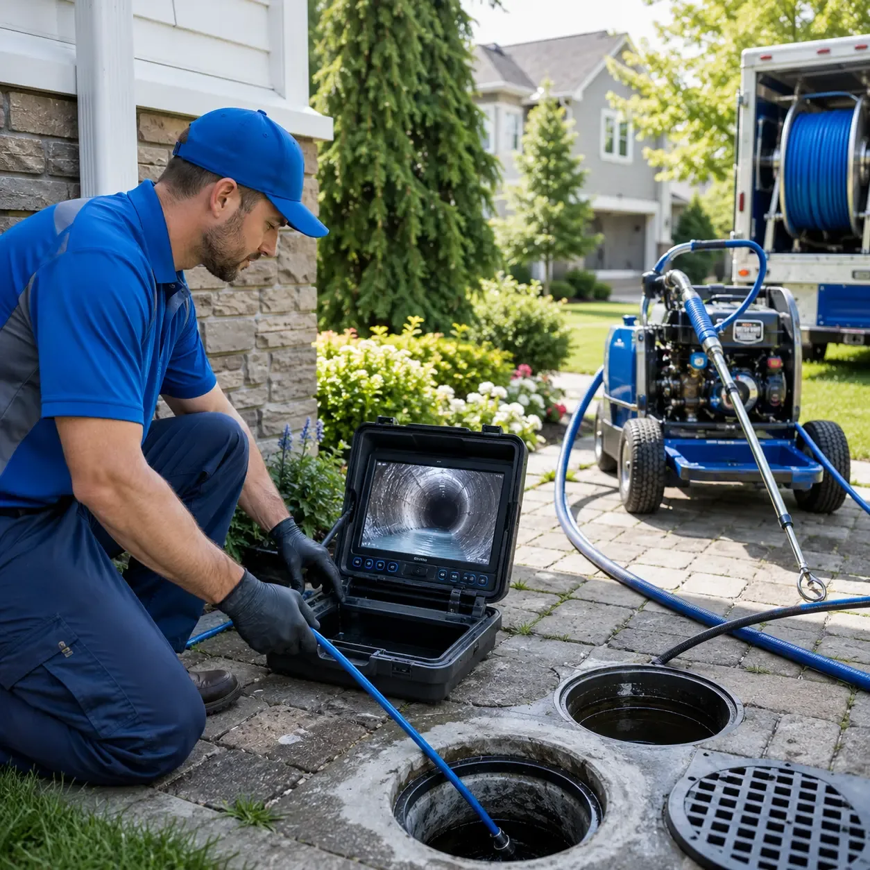 Outdoor drain cleaning professionals serving Twin Lakes, WI