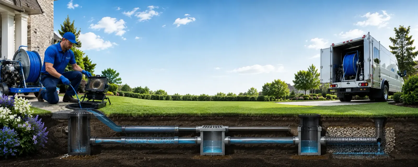 Outdoor drain cleaning information for Twin Lakes, WI